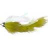 RoundRocks Llama Articulated Streamer Fly - Olive/White, Size 2, 1pk - Olive/White 2