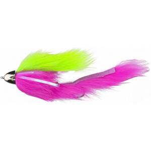 RoundRocks Llama Streamer Fly - Pink/Chartreuse, Size 2