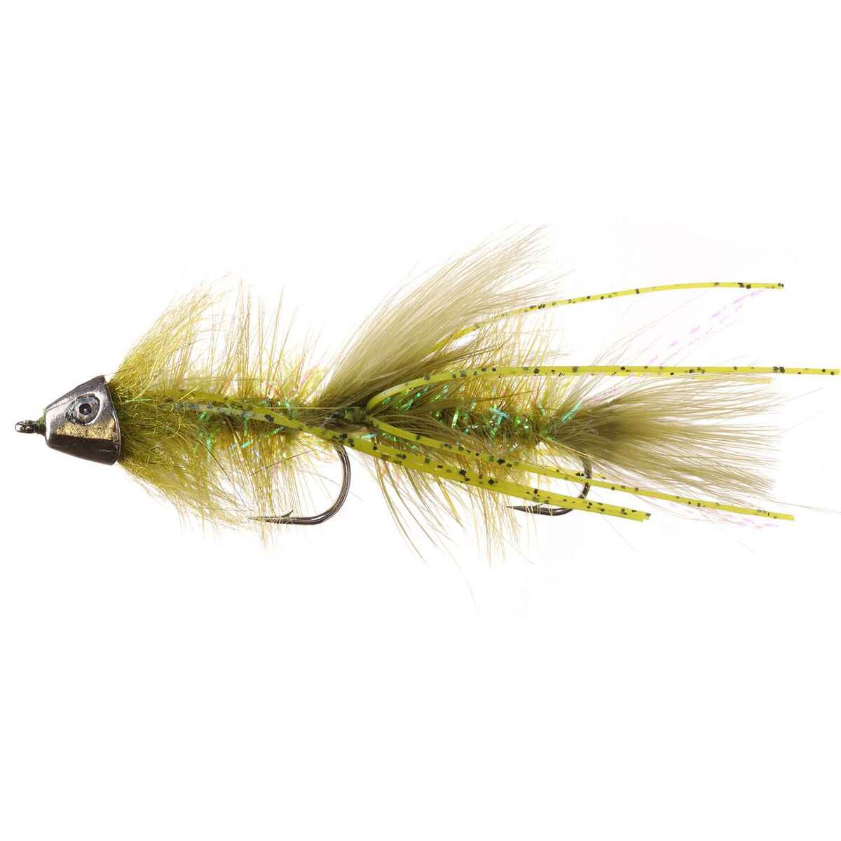 RoundRocks Sculpinator Leech Streamer Fly - Olive, Size 6 - Olive 6 RoundRocks Sculpinator Leech Streamer Fly - Olive, Size 6 - Olive 6