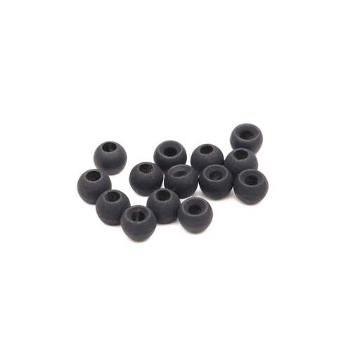 RoundRocks Tungsten Beads - Black Matte - Black Matte 3.2mm - Roundrocks