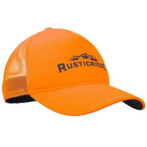 Rustic Ridge Blaze Foam Trucker Hat - Blaze Orange - One Size Fits Most
