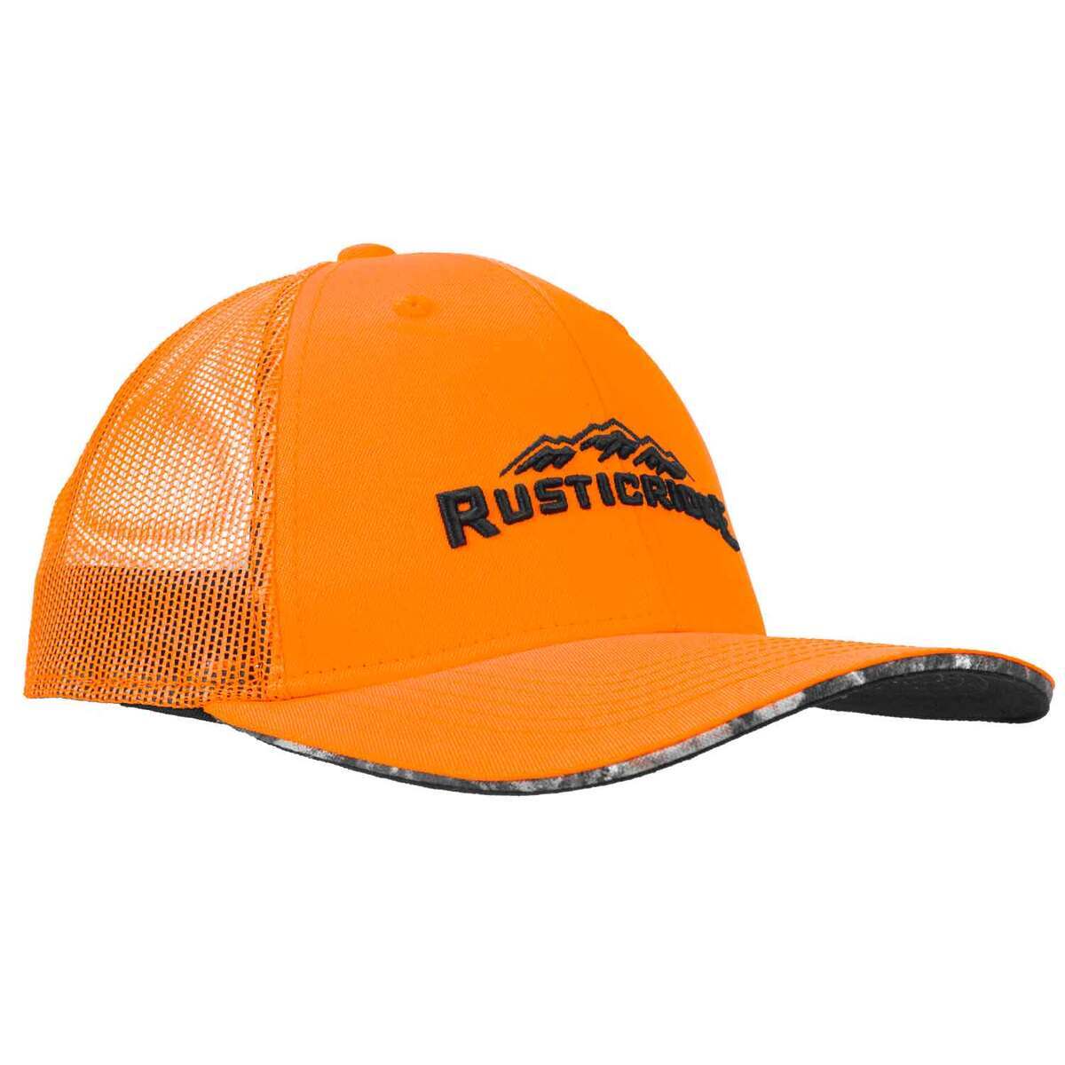 Rustic Ridge Blaze Trucker Hat - Blaze Orange - One Size Fits Most ...