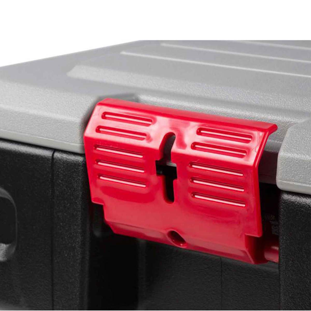 Rubbermaid Action Packer 24 Gallon Lockable Storage Box - Black/Grey Rubbermaid Action Packer 24 Gallon Lockable Storage Box - Black/Grey