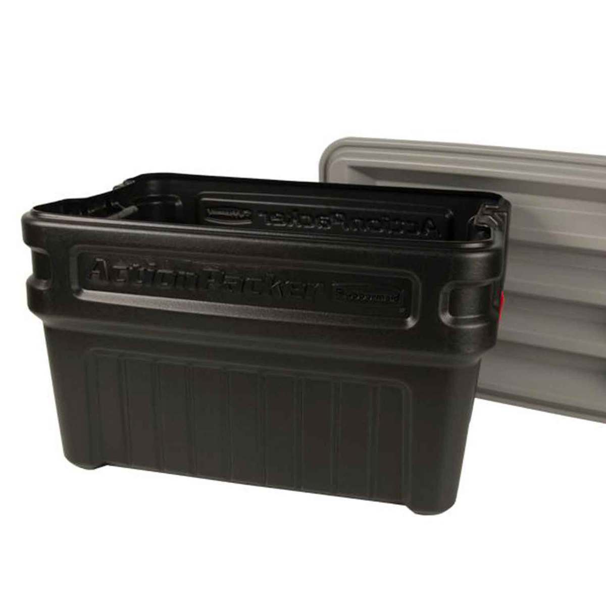 Rubbermaid Action Packer 24 Gallon Lockable Storage Box - Black/Grey Rubbermaid Action Packer 24 Gallon Lockable Storage Box - Black/Grey