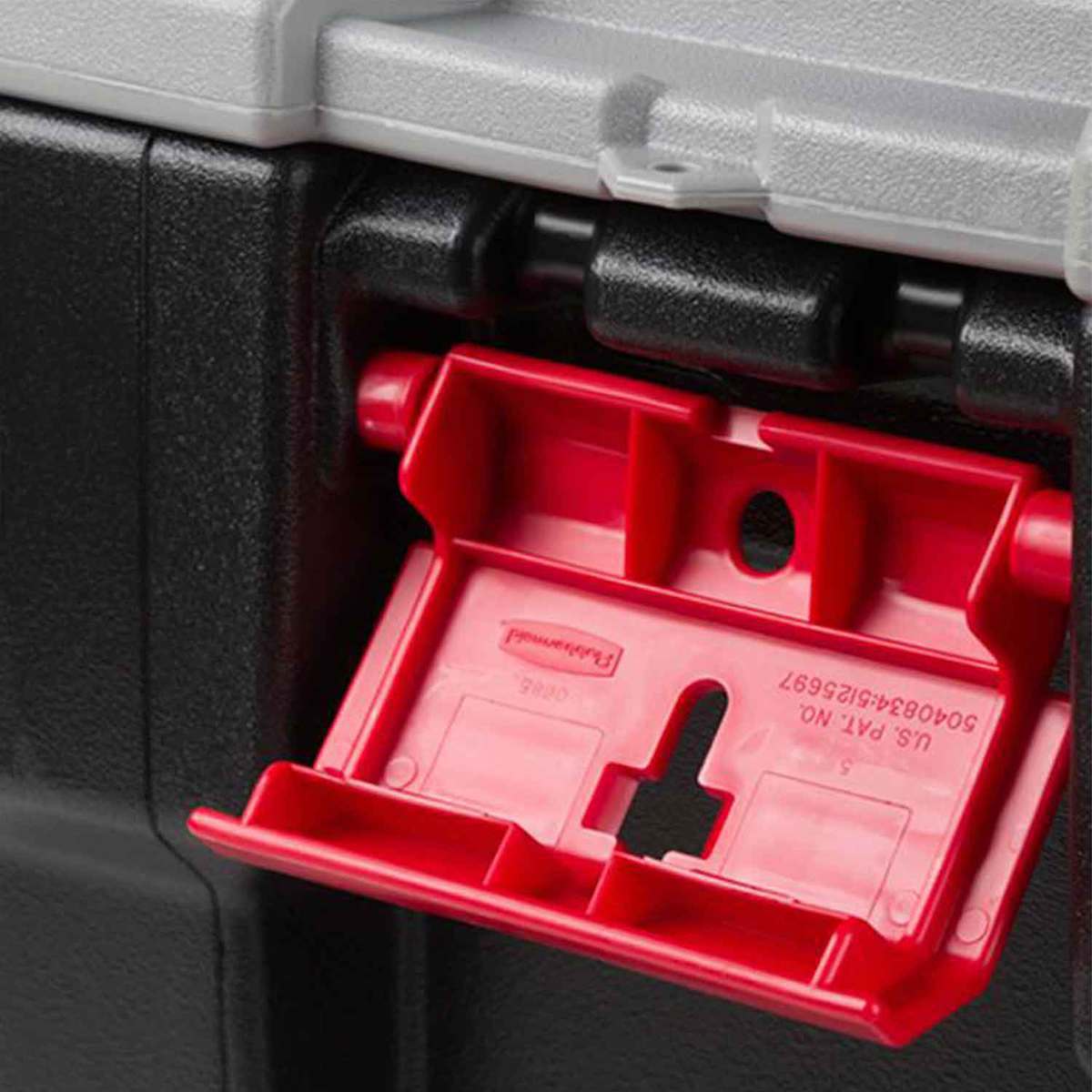 Rubbermaid Action Packer 24 Gallon Lockable Storage Box - Black/Grey Rubbermaid Action Packer 24 Gallon Lockable Storage Box - Black/Grey