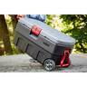 Rubbermaid Wheeled Action Packer 35 Gallon Lockable Storage Box - Black/Grey