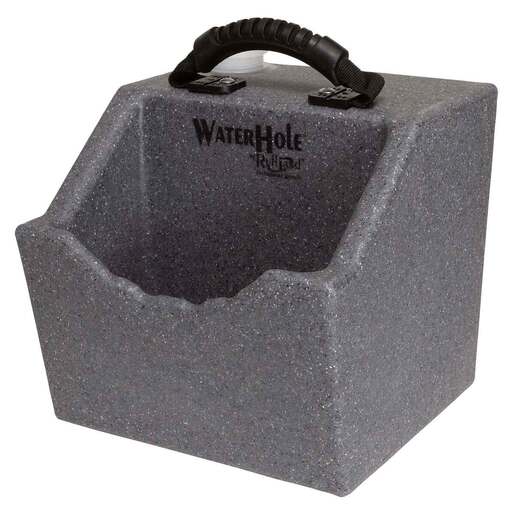 Ruff Land Water Hole 1 Gallon Dog Bowl - Gray 1 Gallon