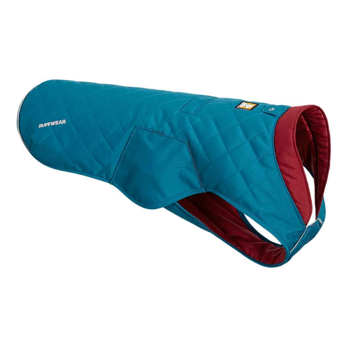 Ruffwear Stumptown Polyester Dog Coat - Medium - Blue Medium Ruffwear Stumptown Polyester Dog Coat - Medium - Blue Medium
