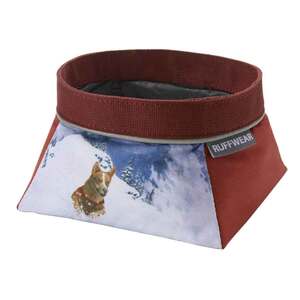 Ruffwear Artist Series Quencher Collapsible Dog Bowl - Mountain 