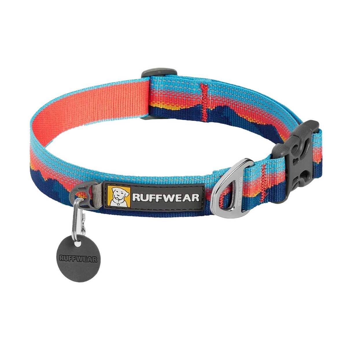 Ruffwear Crag Reflective Dog Collar - Sunset - 20-26in - Sunset Ruffwear Crag Reflective Dog Collar - Sunset - 20-26in - Sunset
