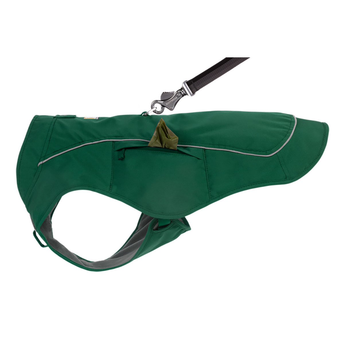 Ruffwear Overcoat Fuse Polyester Jacket and Harness Combo - Evergreen - Medium - Evergreen Medium Ruffwear Overcoat Fuse Polyester Jacket and Harness Combo - Evergreen - Medium - Evergreen Medium