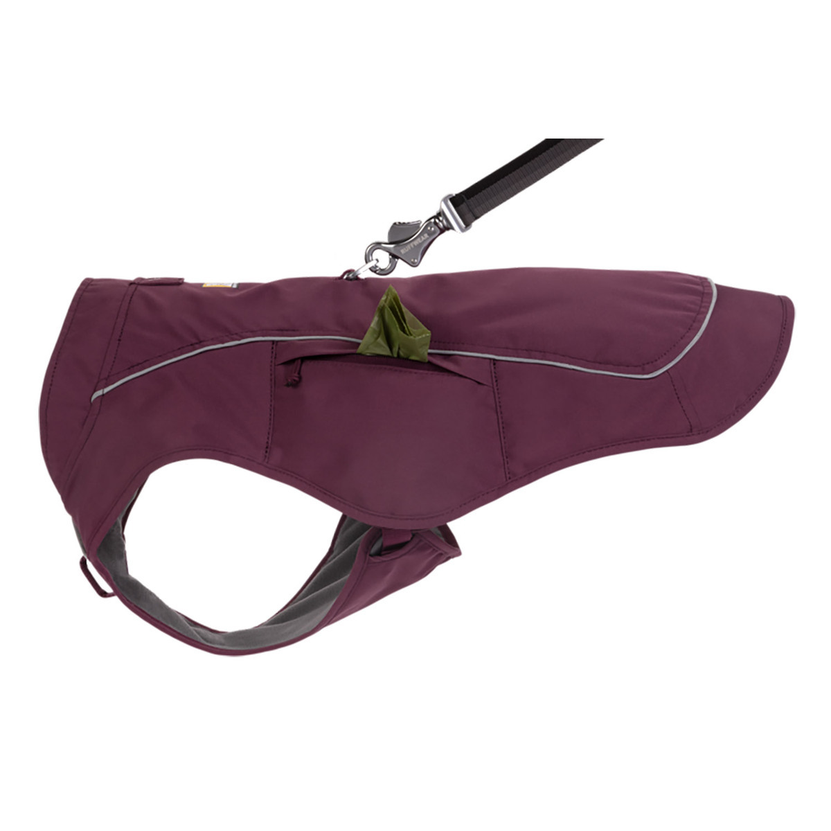 Ruffwear Overcoat Fuse Polyester Jacket and Harness Combo - Purple Rain - Medium - Purple Rain Medium Ruffwear Overcoat Fuse Polyester Jacket and Harness Combo - Purple Rain - Medium - Purple Rain Medium