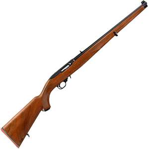 Ruger 10/22 Blued/Walnut Mannlicher Semi Automatic Rifle - 22 Long Rifle - 18.5in
