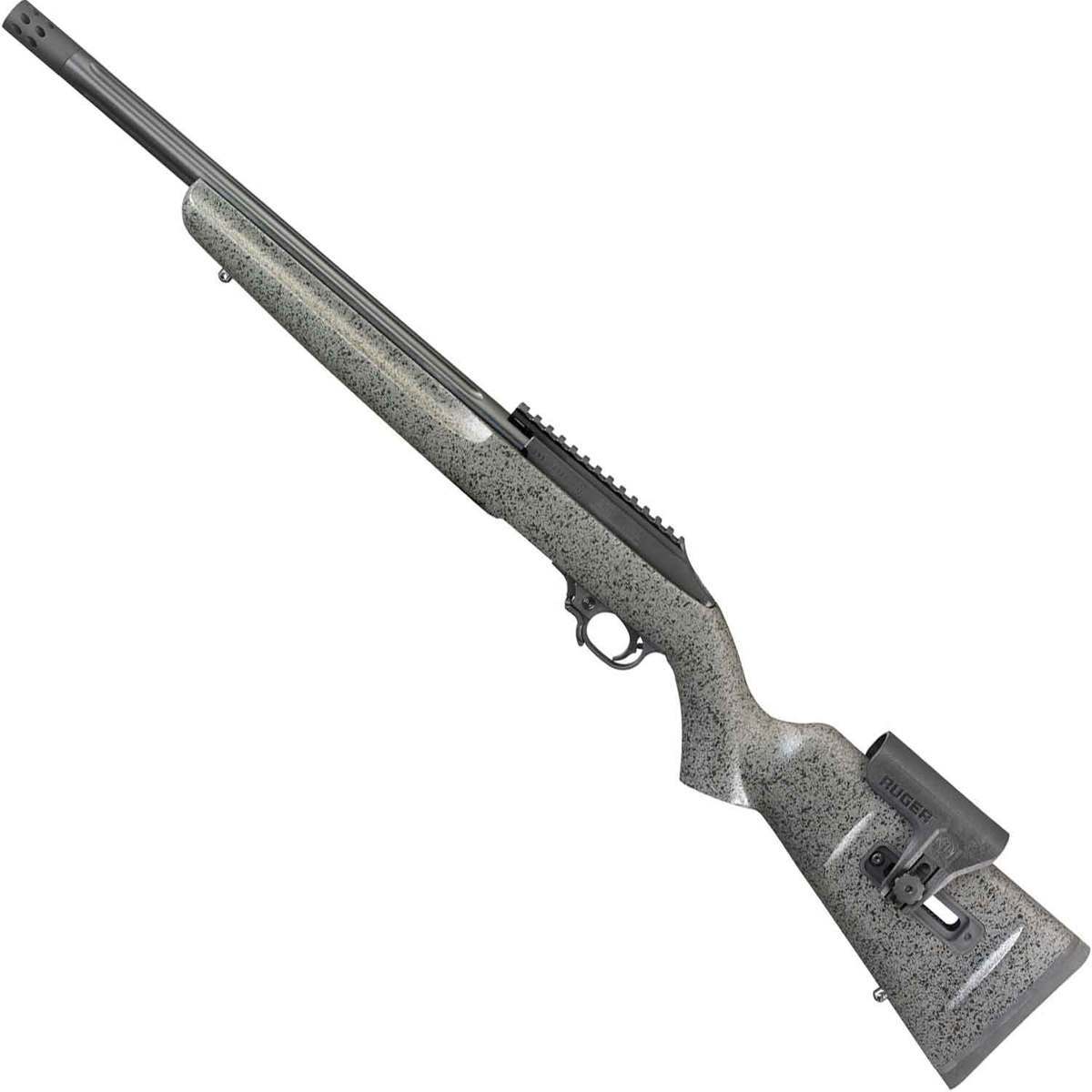 Ruger 10/22 Custom Shop Competition Model 22 Long Rifle 16.12in Black Semi Automatic Rifle - 10+1 Rounds - Gray Laminate/Speckled Black Ruger 10/22 Custom Shop Competition Model 22 Long Rifle 16.12in Black Semi Automatic Rifle - 10+1 Rounds - Gray Laminate/Speckled Black