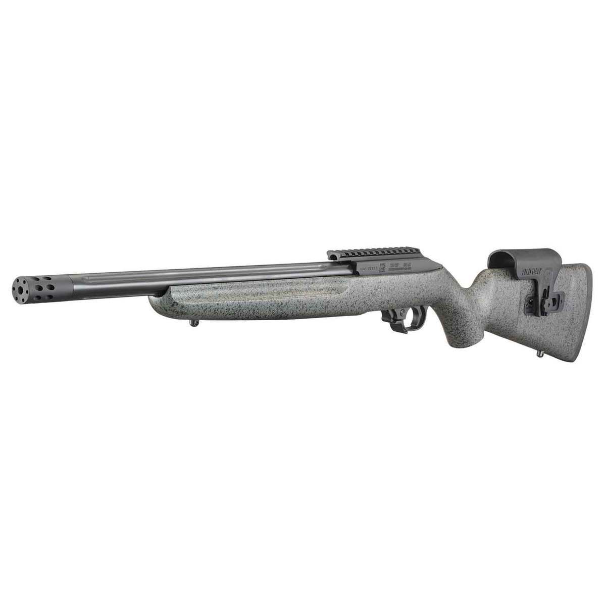 Ruger 10/22 Custom Shop Competition Model 22 Long Rifle 16.12in Black Semi Automatic Rifle - 10+1 Rounds - Gray Laminate/Speckled Black Ruger 10/22 Custom Shop Competition Model 22 Long Rifle 16.12in Black Semi Automatic Rifle - 10+1 Rounds - Gray Laminate/Speckled Black