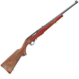 Ruger 10/22 Dragon Blued Red Laminate Dragon Semi Automatic Rifle - 22 Long Rifle - 18.5in