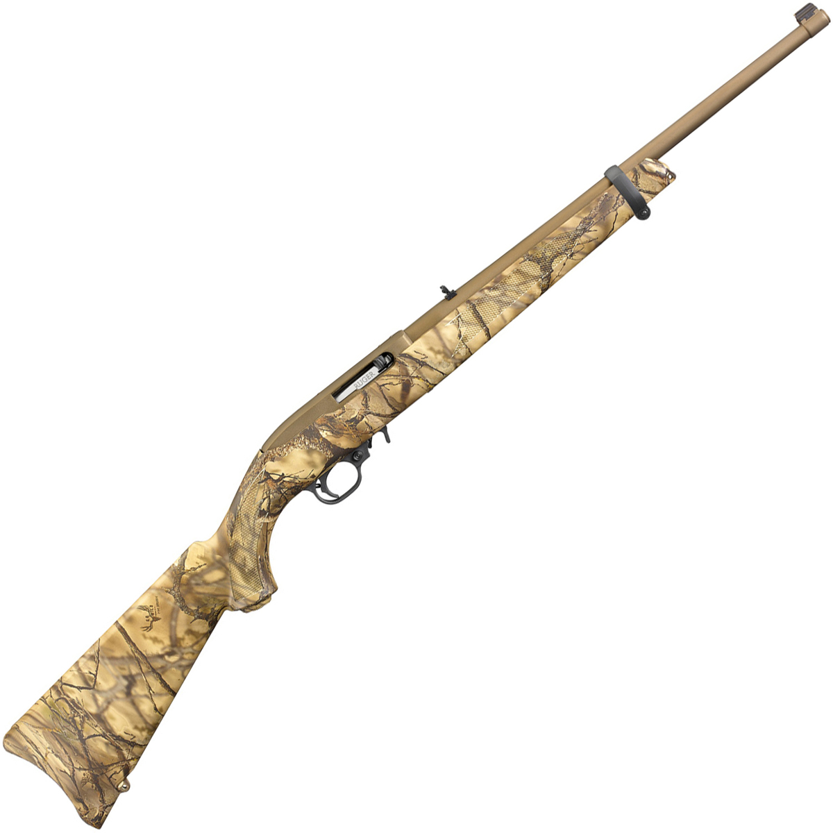 Ruger 10/22 Go Wild Bronze Semi Automatic Rifle - 22 Long Rifle - Go Wild Camo I-M Brush Ruger 10/22 Go Wild Bronze Semi Automatic Rifle - 22 Long Rifle - Go Wild Camo I-M Brush