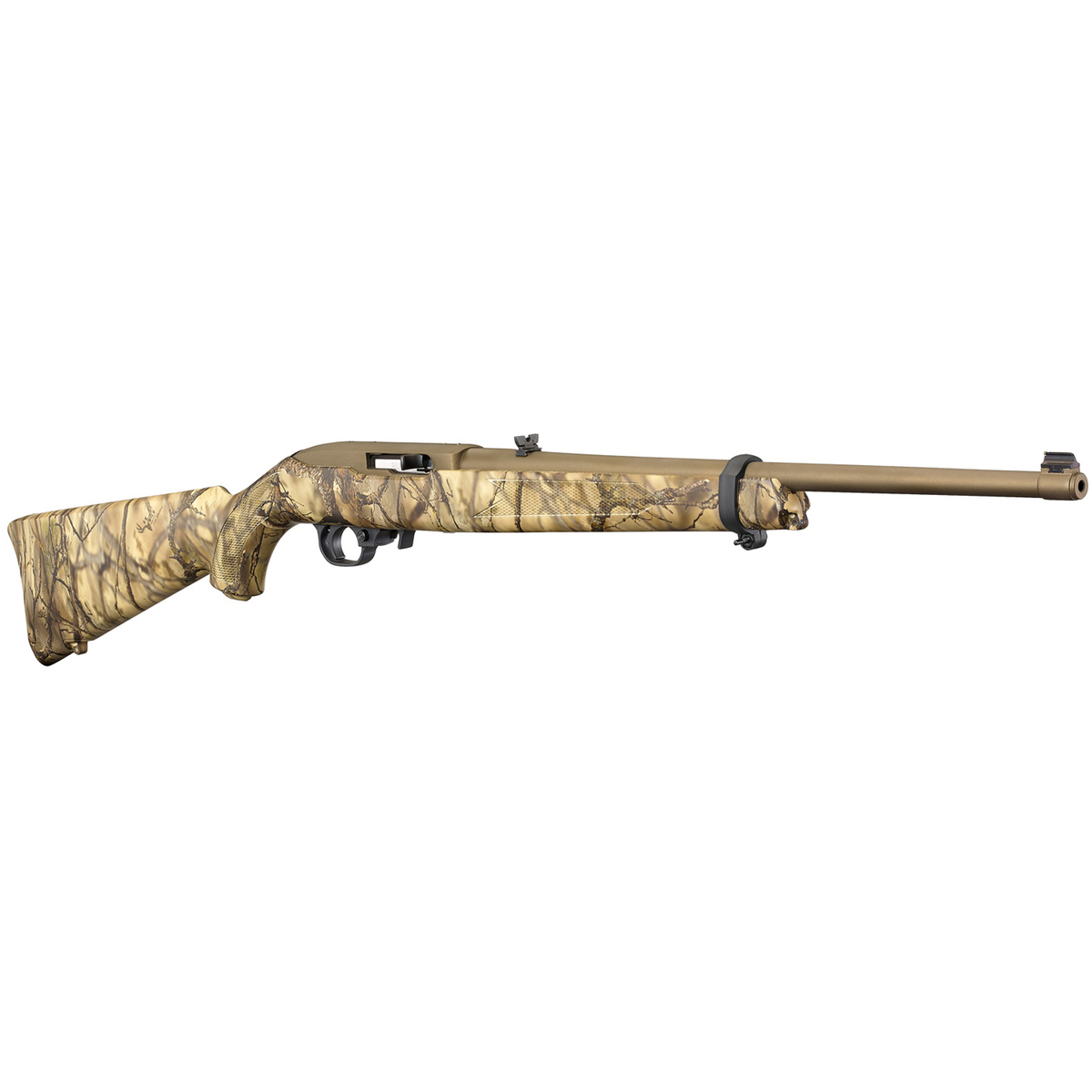 Ruger 10/22 Go Wild Bronze Semi Automatic Rifle - 22 Long Rifle - Go Wild Camo I-M Brush Ruger 10/22 Go Wild Bronze Semi Automatic Rifle - 22 Long Rifle - Go Wild Camo I-M Brush