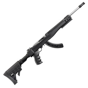 Ruger 10/22 Tactical Stainless/Black Semi Automatic Rifle - 22 Long Rifle