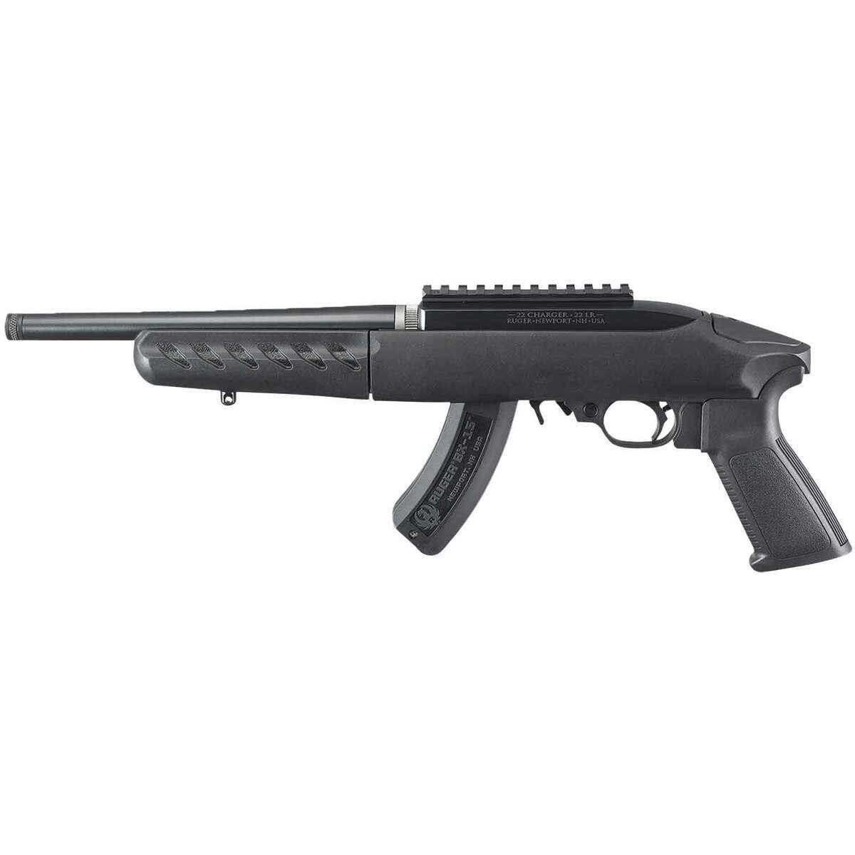 Ruger 22 Charger 22 Long Rifle 10in Black Modern Sporting Pistol - 15+1 Rounds Ruger 22 Charger 22 Long Rifle 10in Black Modern Sporting Pistol - 15+1 Rounds