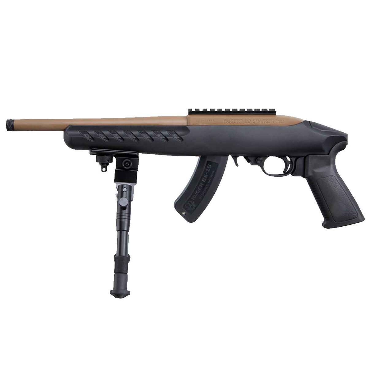 Ruger 22 Charger 22 Long Rifle 10in Cerakote FDE Modern Sporting Pistol - 15+1 Rounds Ruger 22 Charger 22 Long Rifle 10in Cerakote FDE Modern Sporting Pistol - 15+1 Rounds
