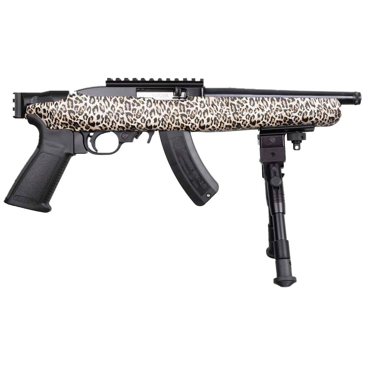 Ruger 22 Charger Lite 22 Long Rifle 8in Leopard Modern Sporting Pistol ...