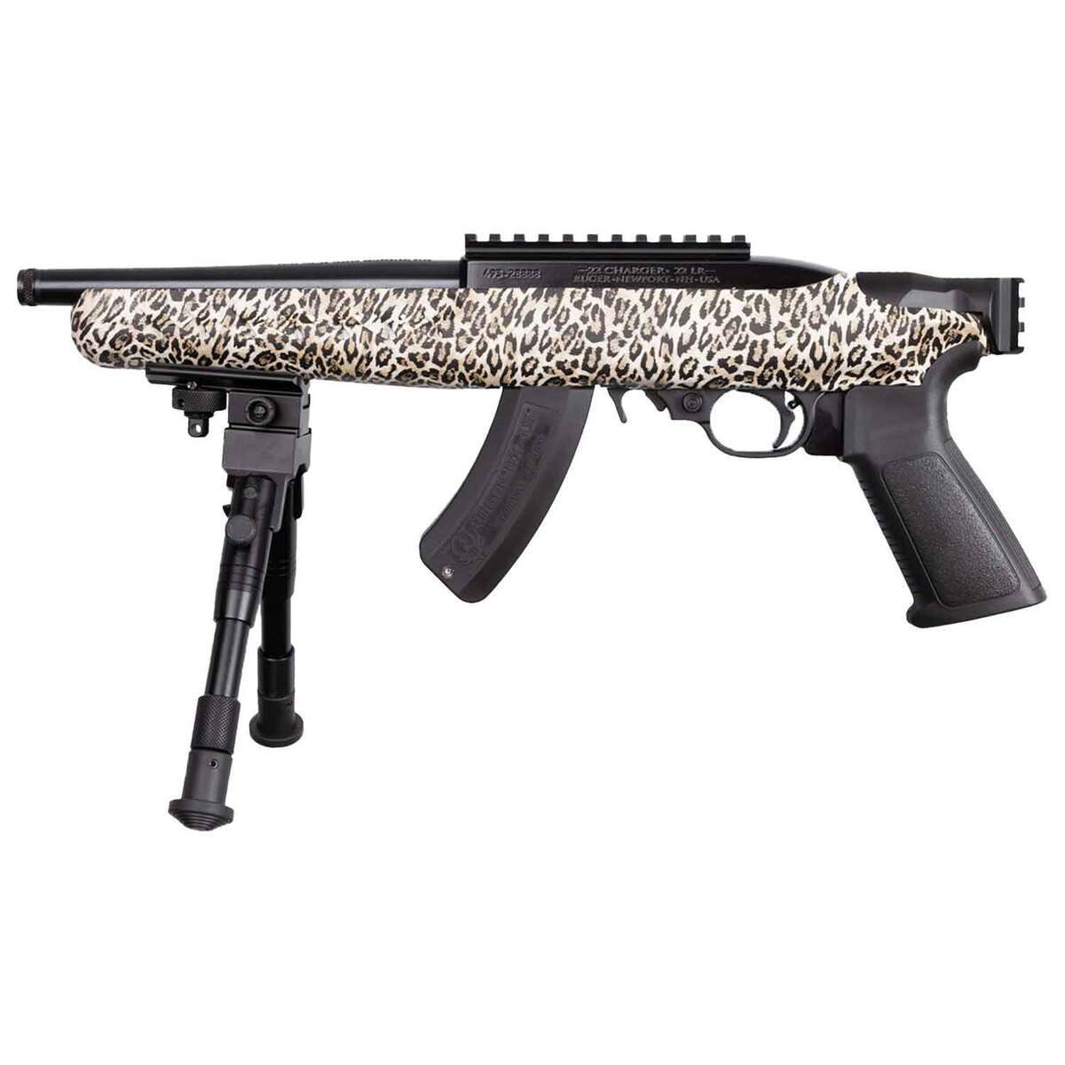 Ruger 22 Charger Lite 22 Long Rifle 8in Leopard Modern Sporting Pistol ...