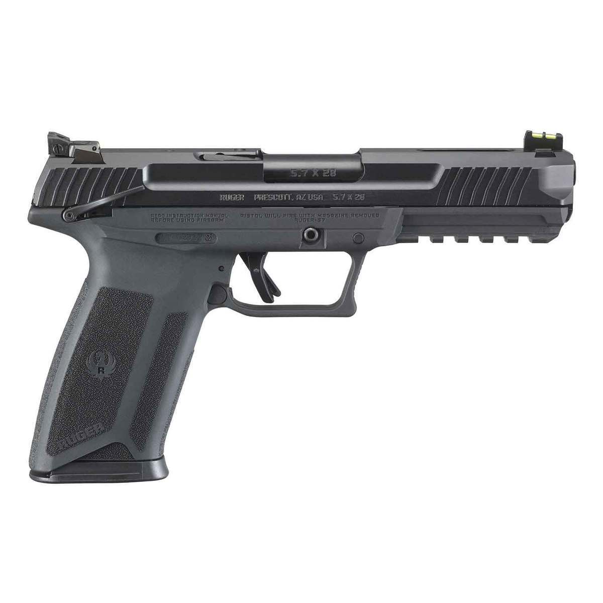 Ruger 57 5.7x28mm 4.94in Black Nitride Pistol - 10+1 Rounds Ruger 57 5.7x28mm 4.94in Black Nitride Pistol - 10+1 Rounds