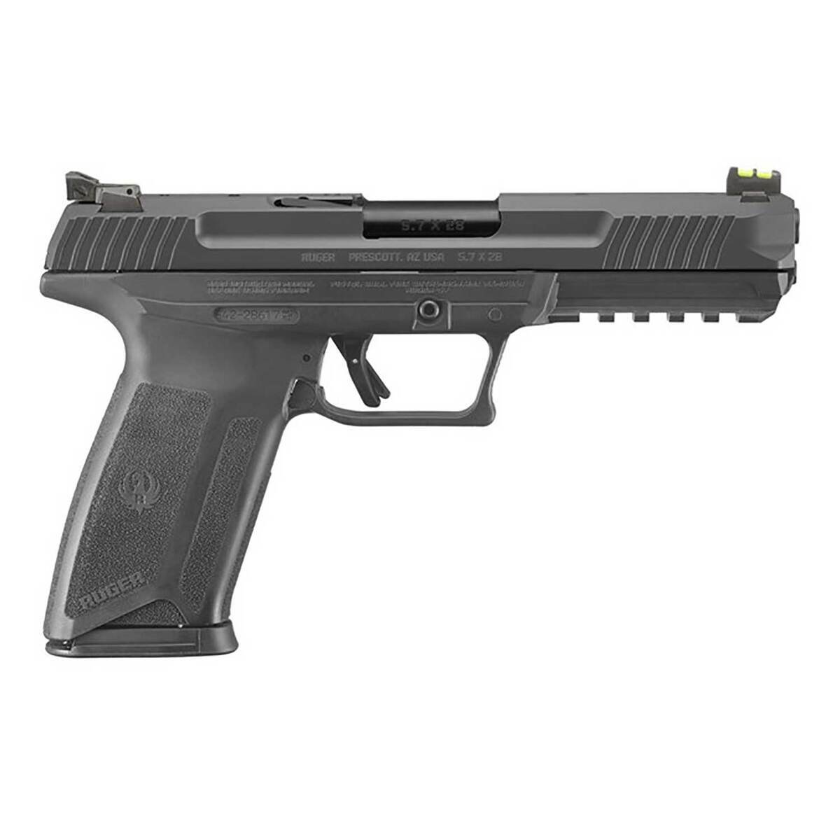Ruger 57 Pro Model 5.7x28mm 4.94in Black Nitride Pistol - 20+1 - Black Ruger 57 Pro Model 5.7x28mm 4.94in Black Nitride Pistol - 20+1 - Black