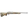Ruger 77/17 Stainless/Green Bolt Action Rifle - 17 Hornet - Green Mountain