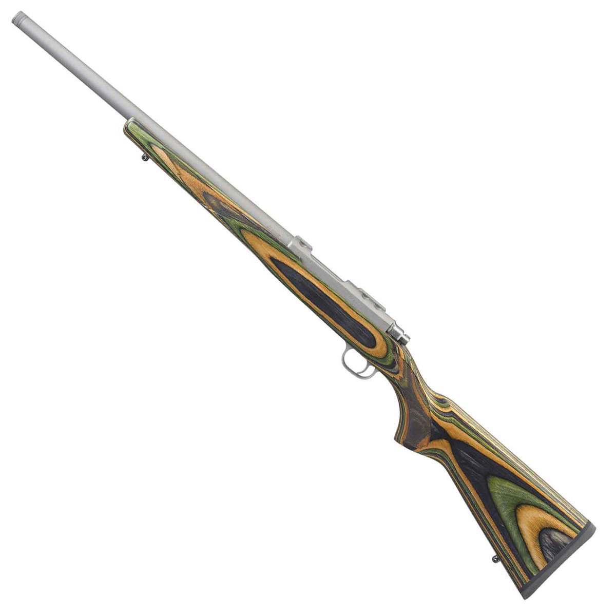Ruger 77/22 Stainless/Green Bolt Action Rifle - 22 Hornet - Green Mountain Ruger 77/22 Stainless/Green Bolt Action Rifle - 22 Hornet - Green Mountain
