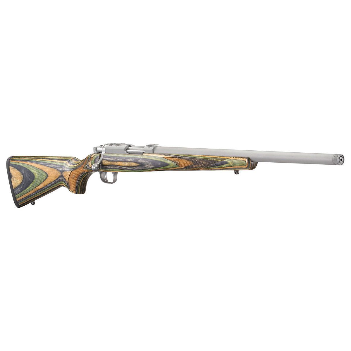 Ruger 77/22 Stainless/Green Bolt Action Rifle - 22 Hornet - Green Mountain Ruger 77/22 Stainless/Green Bolt Action Rifle - 22 Hornet - Green Mountain