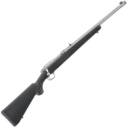 Ruger 77/357 Threaded Barrel Stainless/Black Bolt Action Rifle - 357 Magnum - Black image