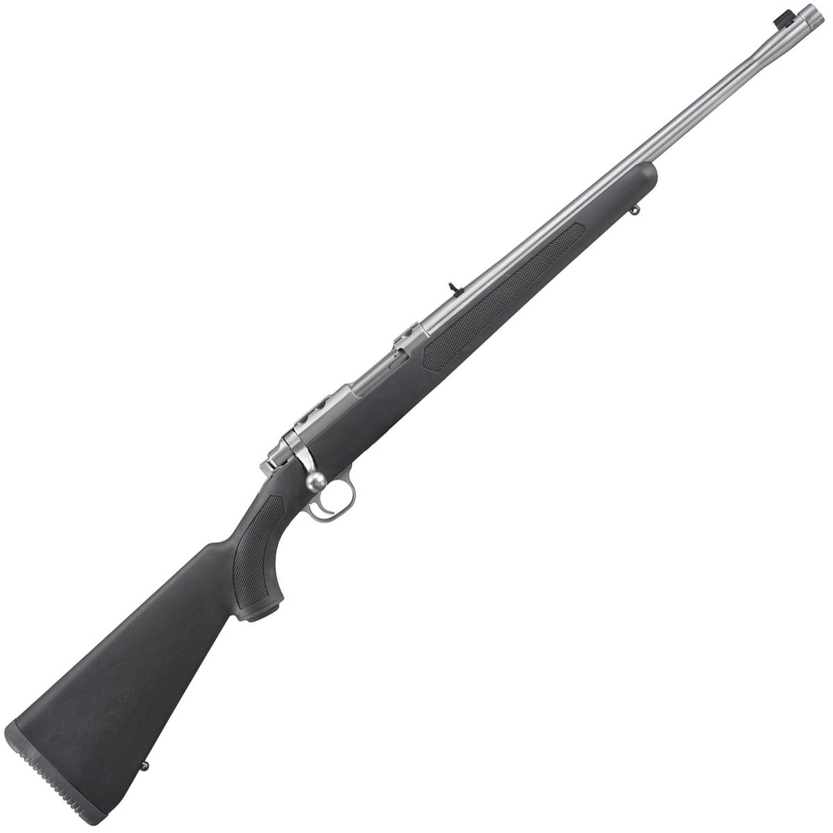 Ruger 77/44 Threaded Barrel Stainless/Black Bolt Action Rifle - 44 Magnum - Black Ruger 77/44 Threaded Barrel Stainless/Black Bolt Action Rifle - 44 Magnum - Black