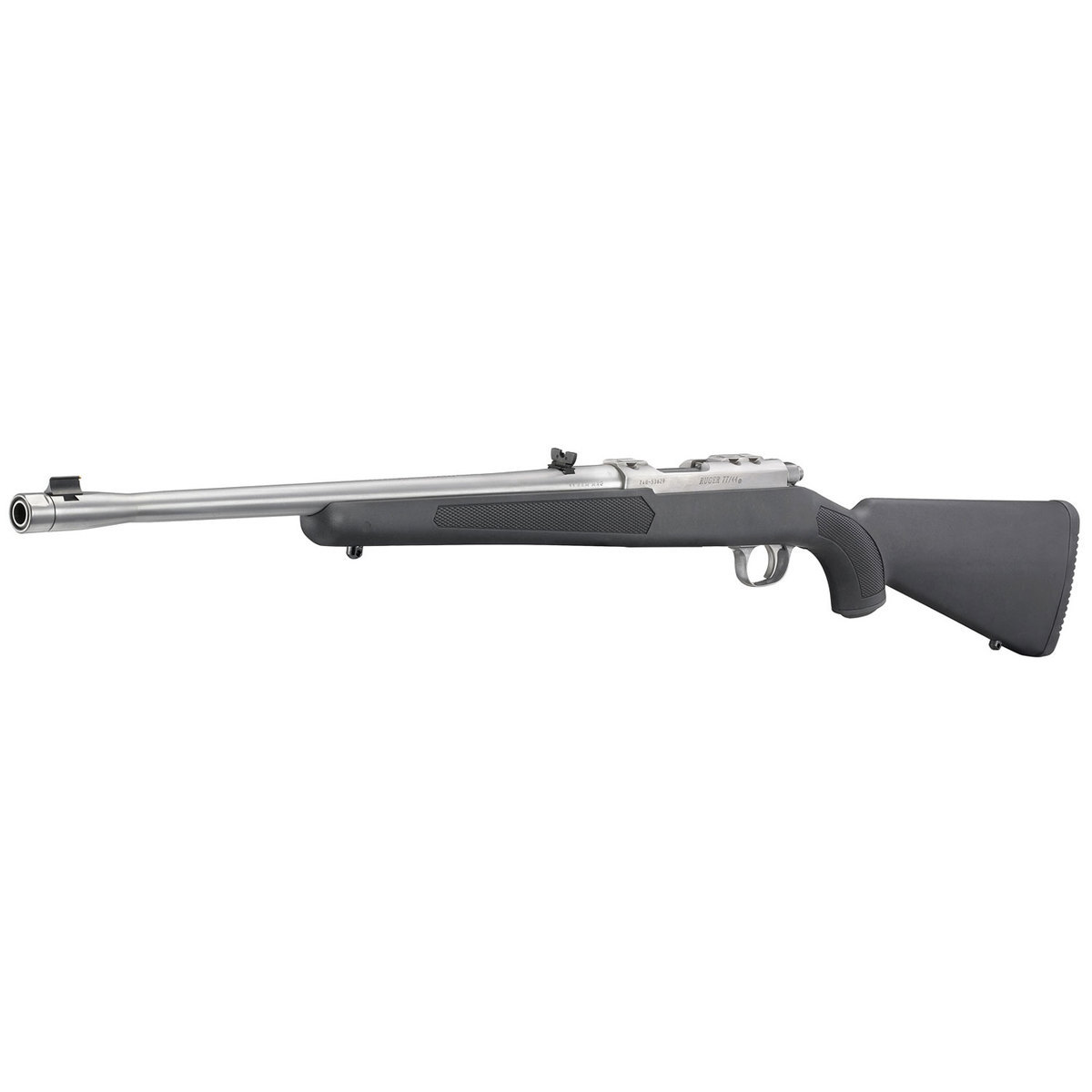 Ruger 77/44 Threaded Barrel Stainless/Black Bolt Action Rifle - 44 Magnum - Black Ruger 77/44 Threaded Barrel Stainless/Black Bolt Action Rifle - 44 Magnum - Black