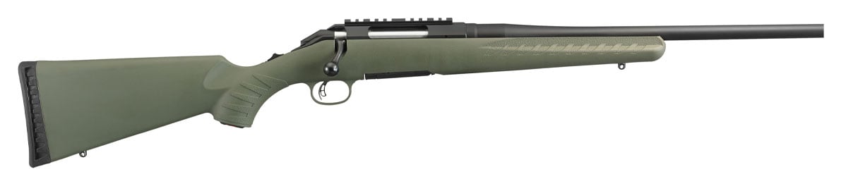 Ruger American Predator Black/Green Bolt Action Rifle - 308 Winchester