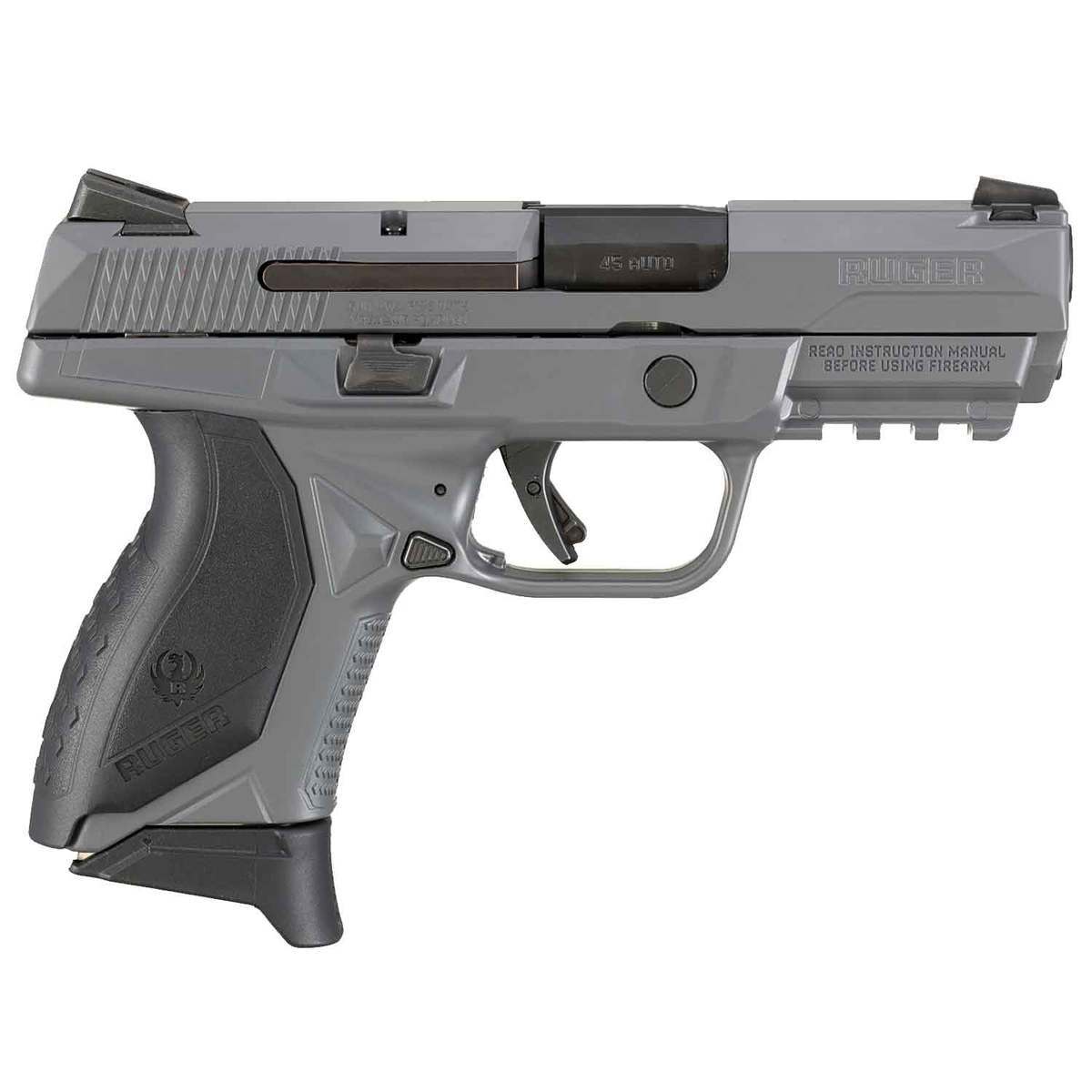 Ruger American 45 Auto (ACP) 3.75in Cerakote Pistol - 7+1 Rounds - Gray Ruger American 45 Auto (ACP) 3.75in Cerakote Pistol - 7+1 Rounds - Gray