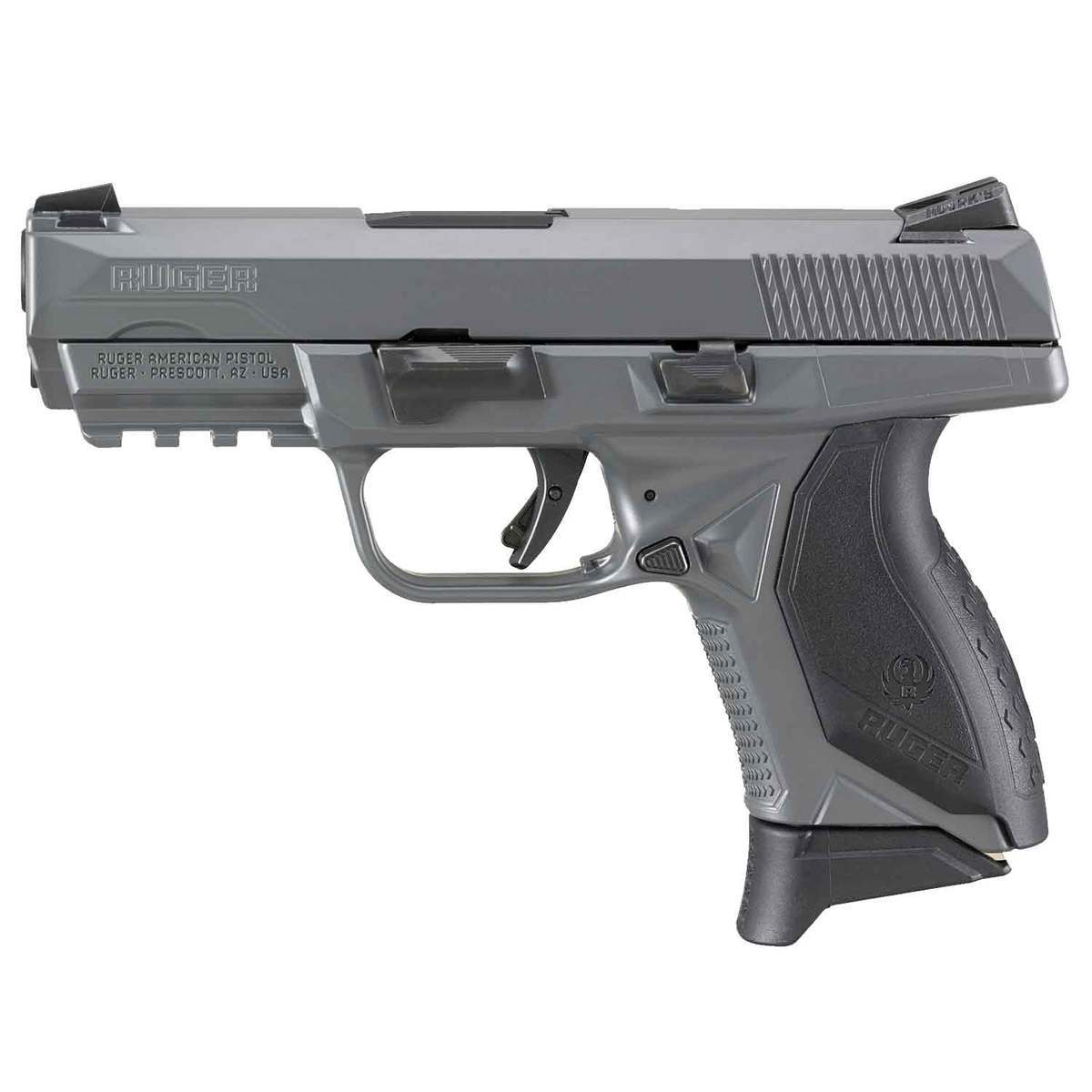 Ruger American 45 Auto (ACP) 3.75in Cerakote Pistol - 7+1 Rounds - Gray Ruger American 45 Auto (ACP) 3.75in Cerakote Pistol - 7+1 Rounds - Gray
