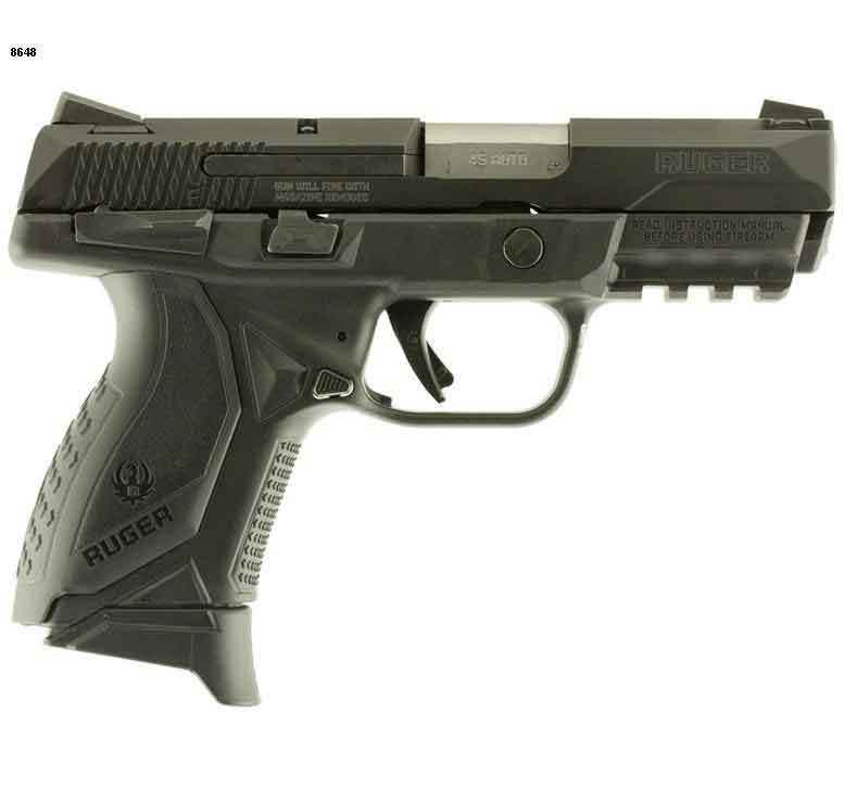 Ruger American Compact 45 Auto (ACP) +P 3.75in Black Pistol - 10+1 Rounds Ruger American Compact 45 Auto (ACP) +P 3.75in Black Pistol - 10+1 Rounds