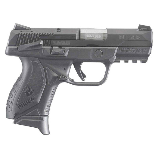 Ruger American Compact 9mm Luger +P 3.55in Black Pistol - 10+1 Rounds - Compact image