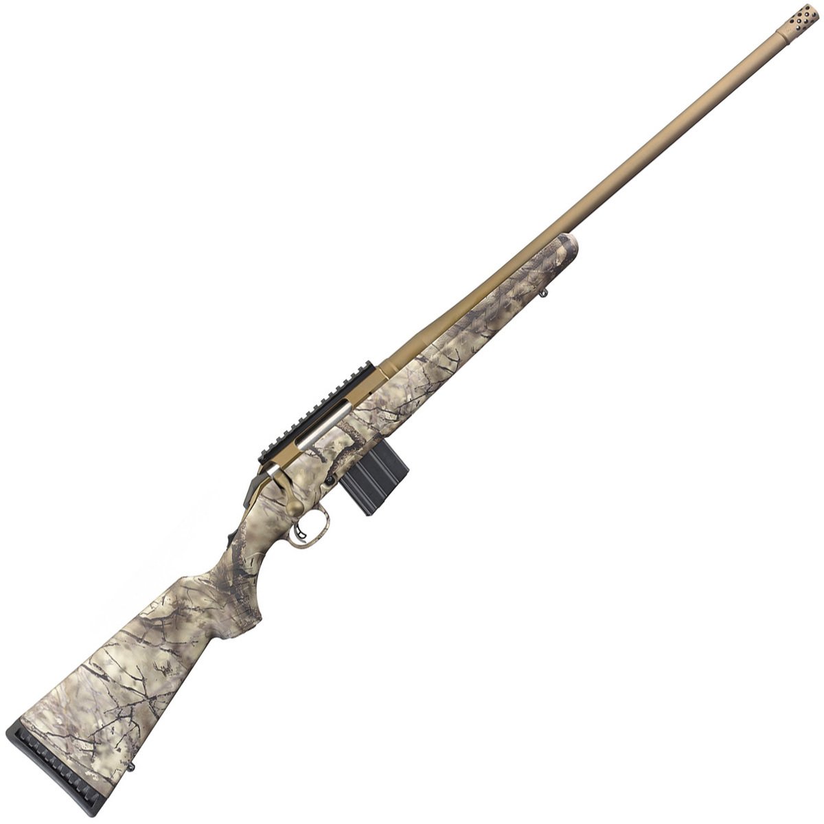 Ruger American Go Wild Camo Cerakote Bronze Bolt Action Rifle 350