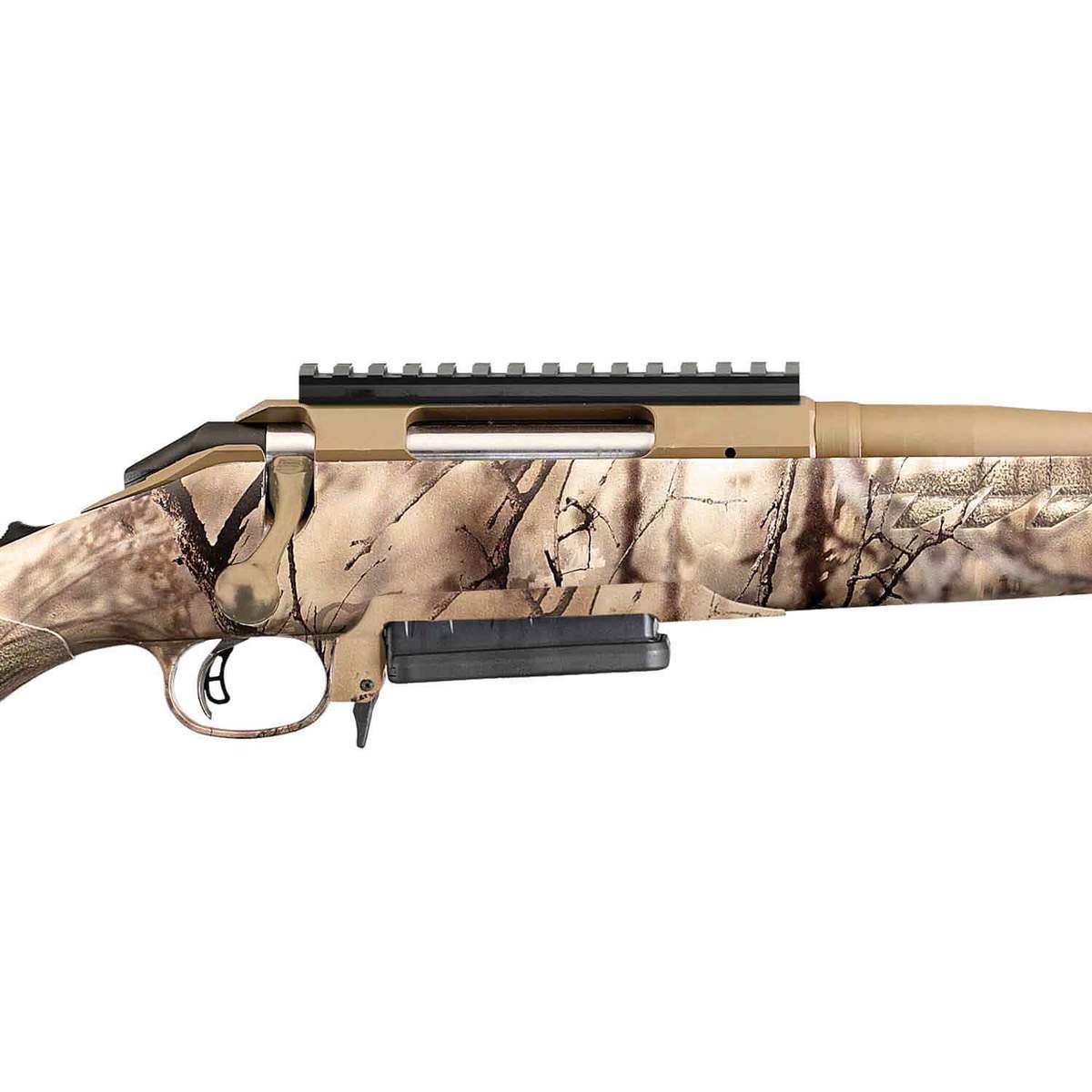 Ruger American Go Wild Camo/Bronze Bolt Action Rifle - 450 Bushmaster - 22in - Go Wild Camouflage Ruger American Go Wild Camo/Bronze Bolt Action Rifle - 450 Bushmaster - 22in - Go Wild Camouflage
