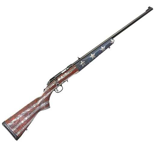 Ruger American Heartland Blued Bolt Action Rifle - 22 WMR (22 Mag) - 22in - USA Flag image