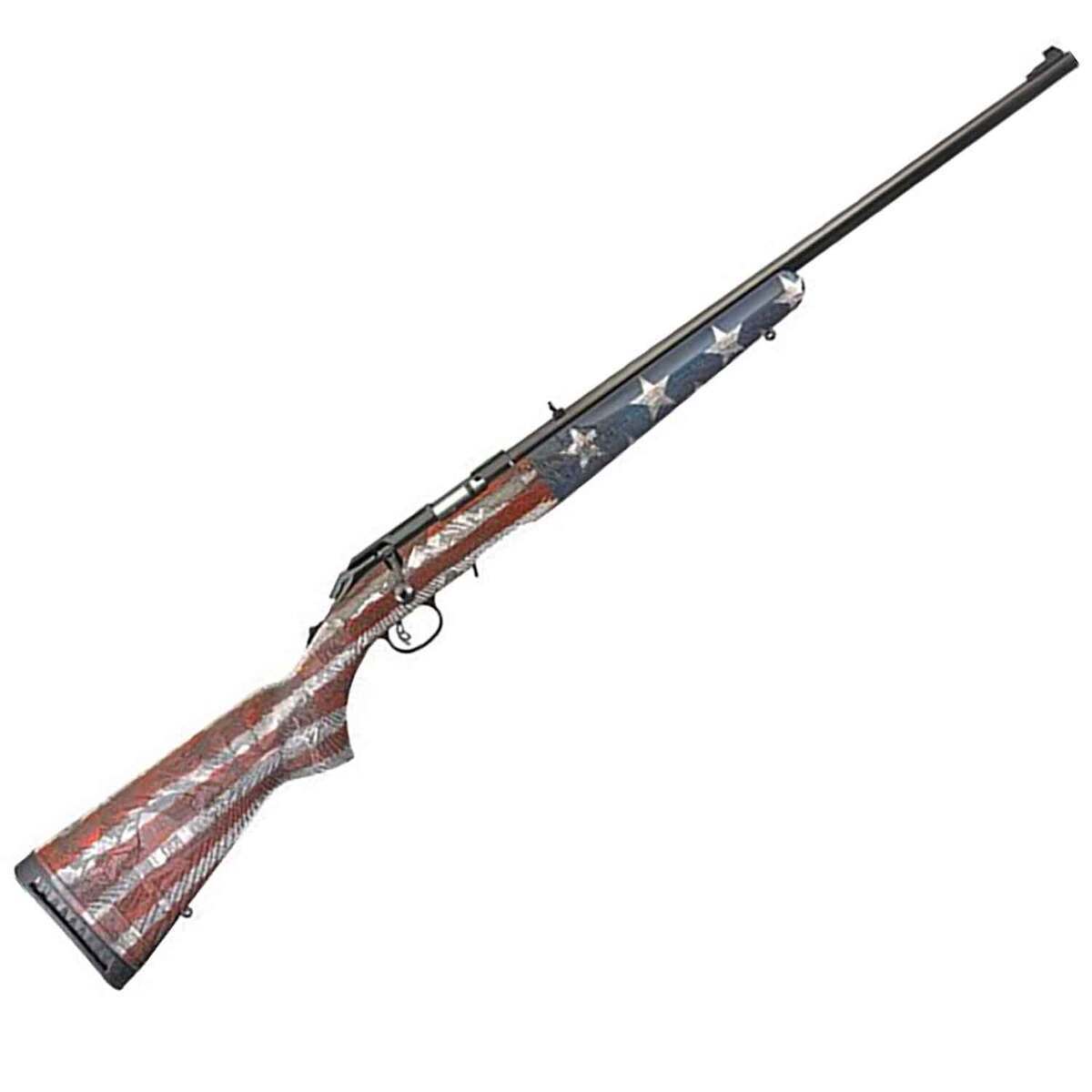 Ruger American Heartland Blued Bolt Action Rifle - 22 WMR (22 Mag) - 22in - USA Flag Ruger American Heartland Blued Bolt Action Rifle - 22 WMR (22 Mag) - 22in - USA Flag