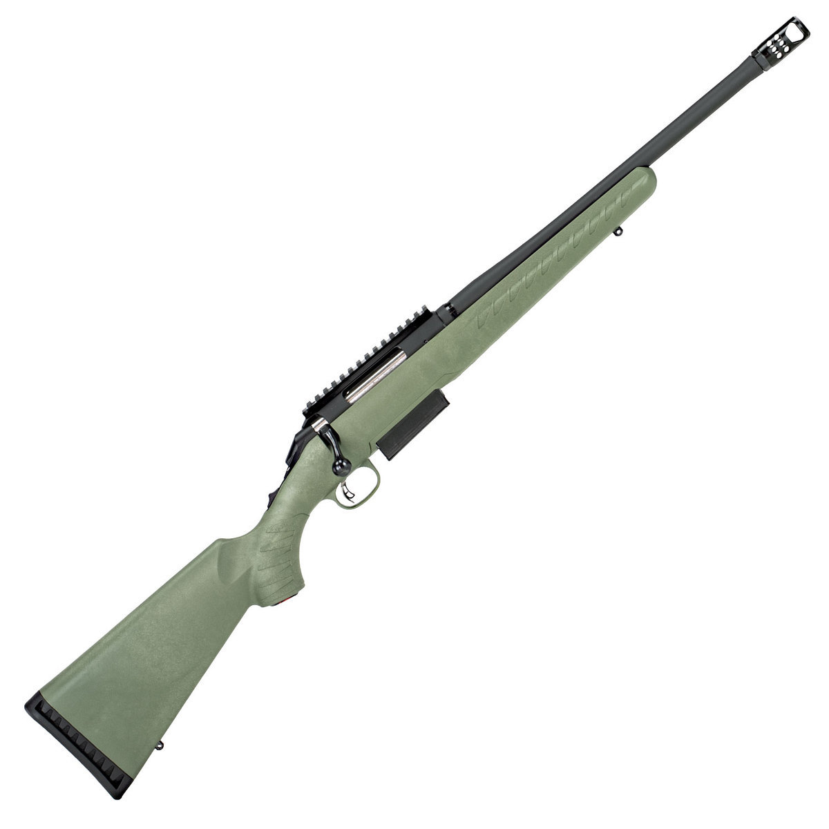 Ruger American Predator Black/Green Bolt Action Rifle - 450 Bushmaster ...