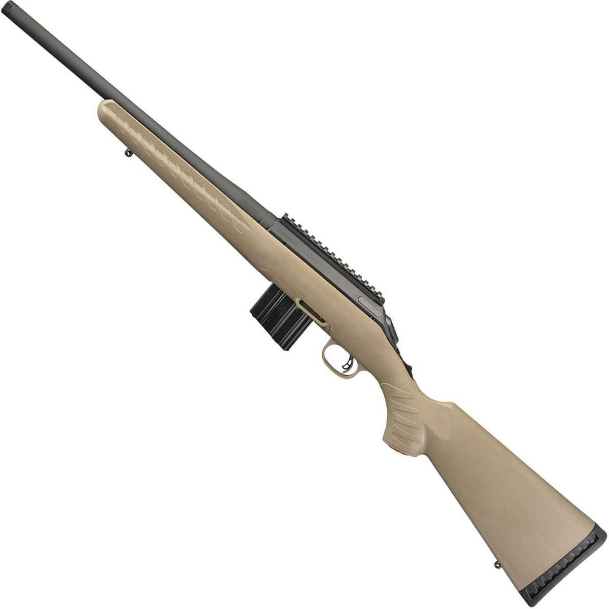 Ruger American Ranch Compact Black Matte Bolt Action Rifle - 350 Legend - 5+1 Rounds - FDE Ruger American Ranch Compact Black Matte Bolt Action Rifle - 350 Legend - 5+1 Rounds - FDE