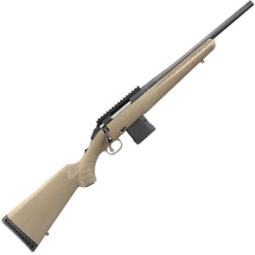 Ruger American Ranch Matte Black Bolt Action Rifle - 300 AAC Blackout - 16.12in - Tan image