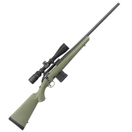 Ruger American Predator Scoped Matte Black/Moss Green Bolt Action Rifle - 204 Ruger - 22in - Green image
