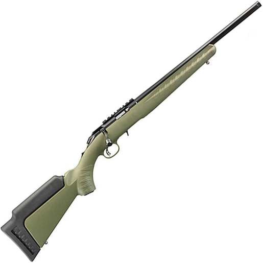 Ruger American Rimfire Satin Blued Bolt Action Rifle - 22 WMR (22 Mag) - 18in - Green image