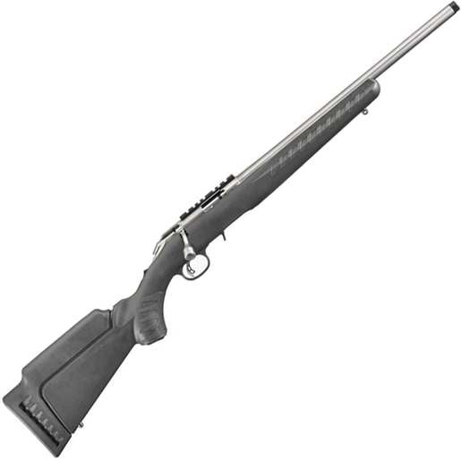 Ruger American Rimfire Satin Stainless Bolt Action Rifle - 22 Long Rifle - 18in - Black image
